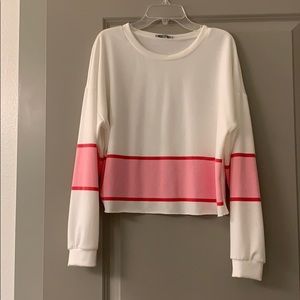 Charlotte Russe Crop Sweatshirt Top